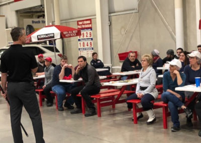 wefixu staff speaking to workers at costco